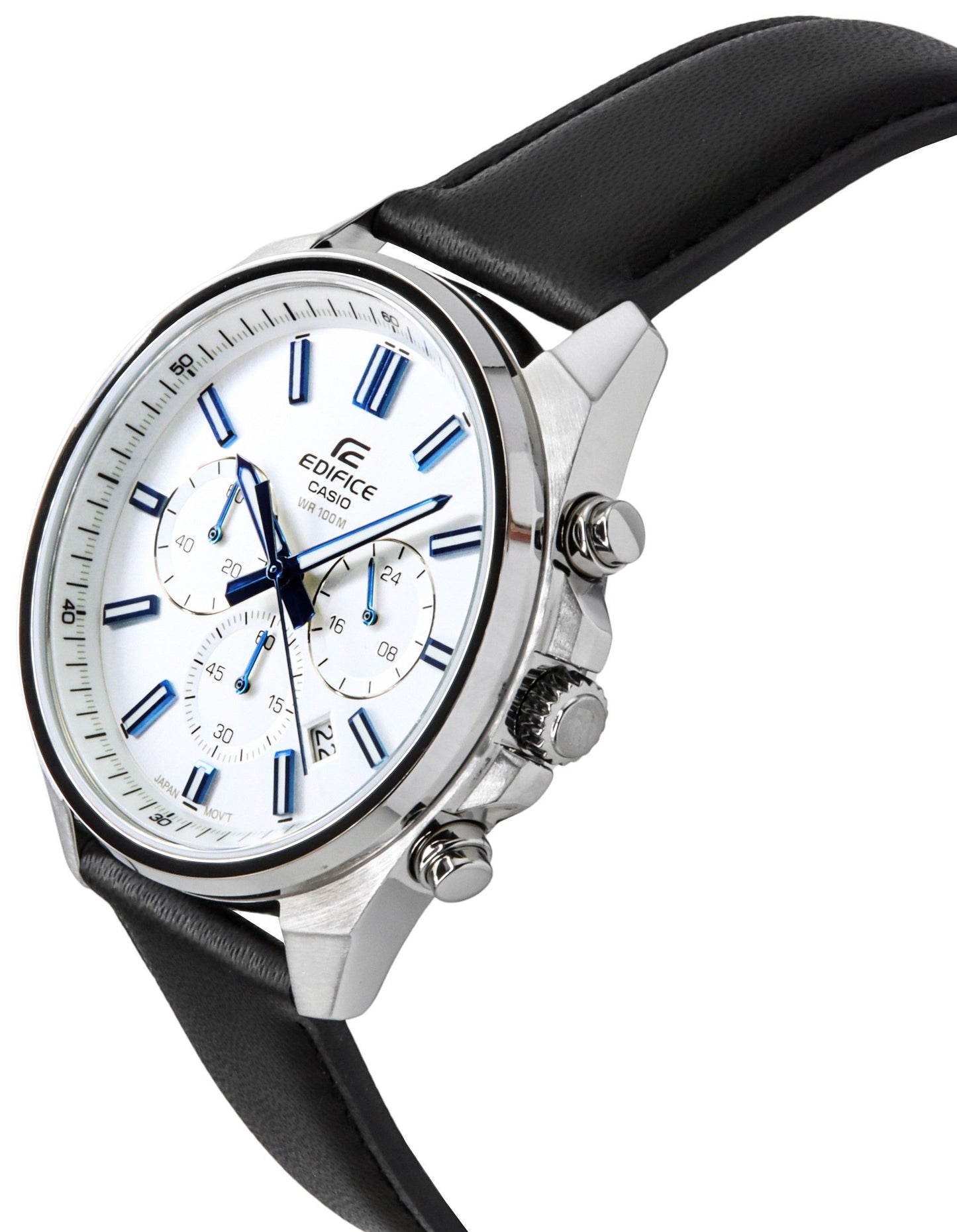 Casio Edifice Analog Standard Chronograph White Dial Quarz EFV-650L-7AV 100M Herrenuhr