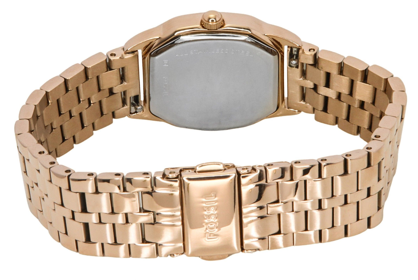 Fossil Harlow Rose Goldfarben Edelstahl Cream Dial Quarz ES5386 Damenuhr