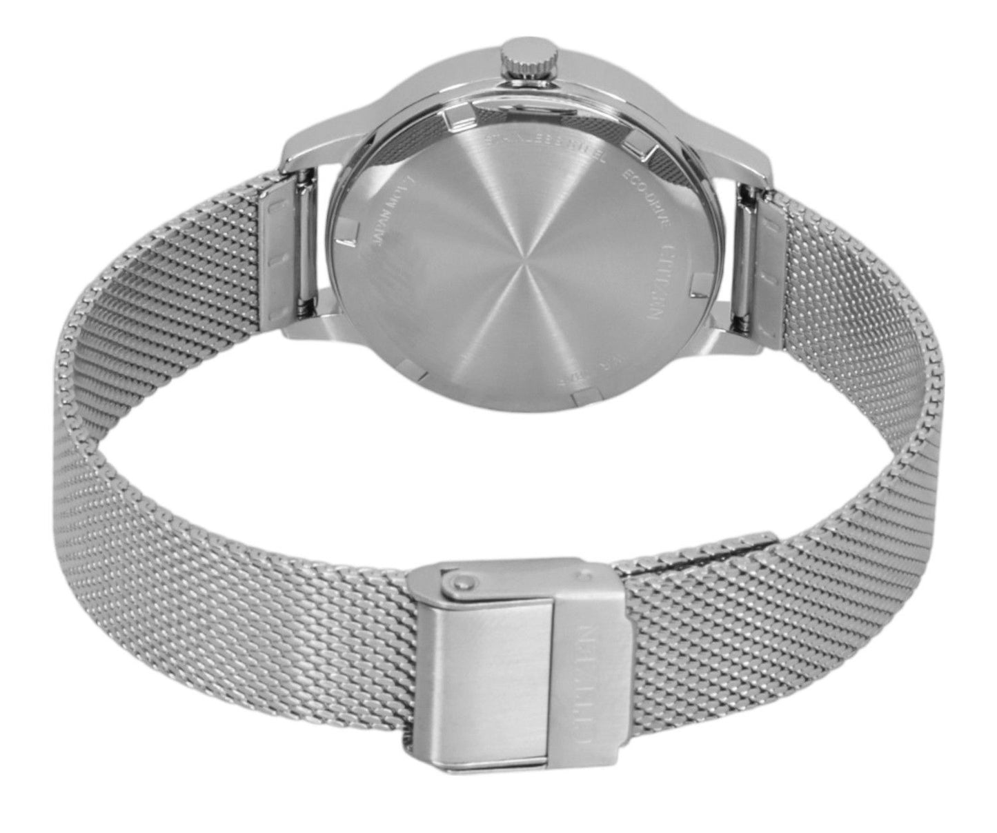 Citizen Elegance Edelstahl Blaues Zifferblatt Eco-Drive EW2621-75M 100M Damenuhr
