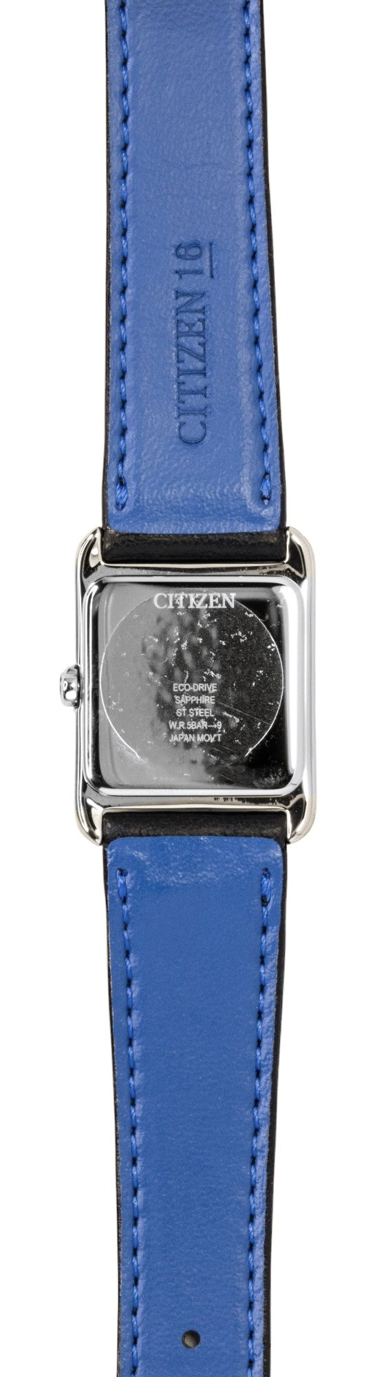 Citizen Bianca Lederarmband Schwarzes Zifferblatt Eco-Drive EW5600-01E Damenuhr