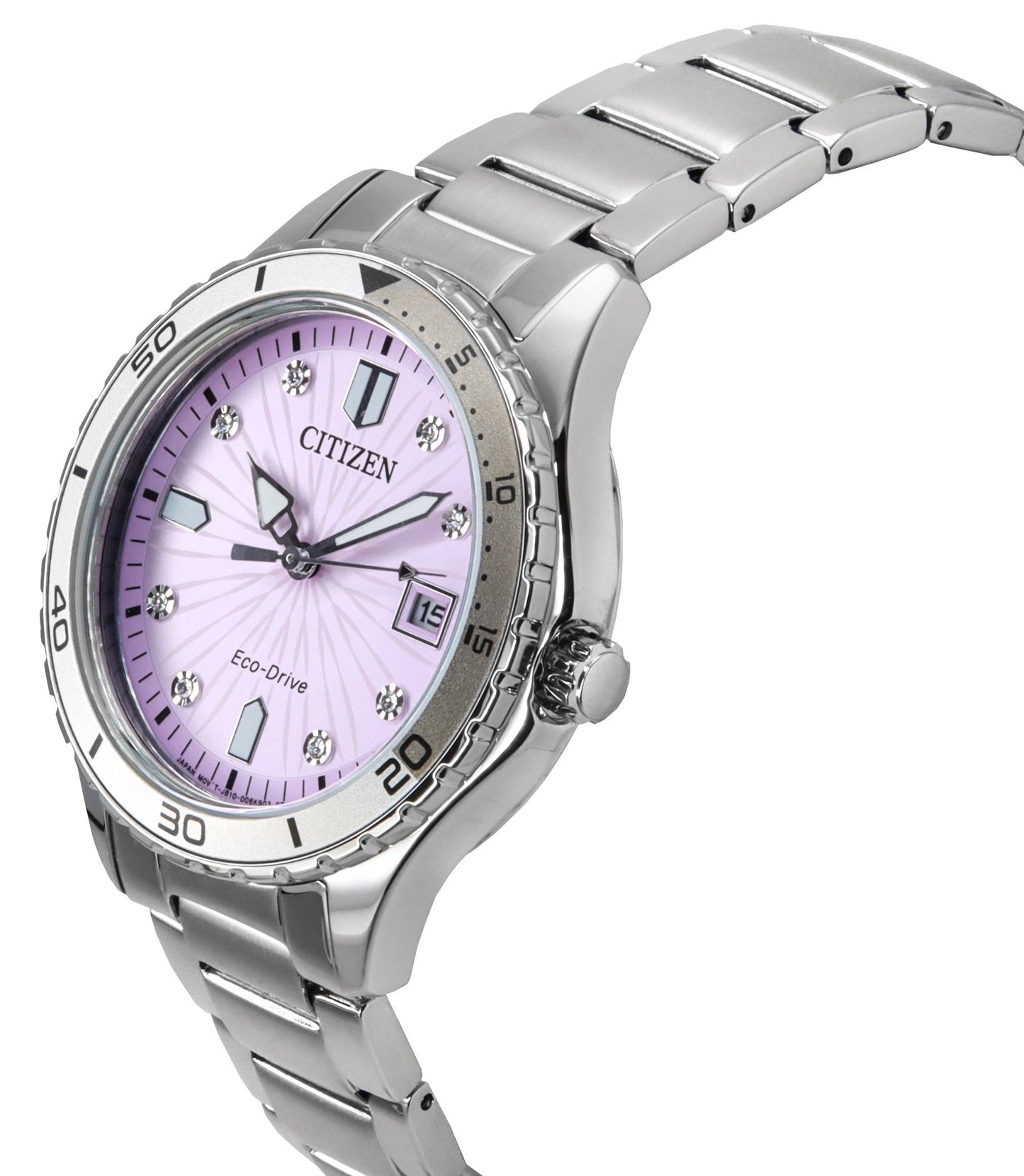 Citizen Marine Eco-Drive Edelstahl Pink Dial FE6170-88X 100M Damenuhr