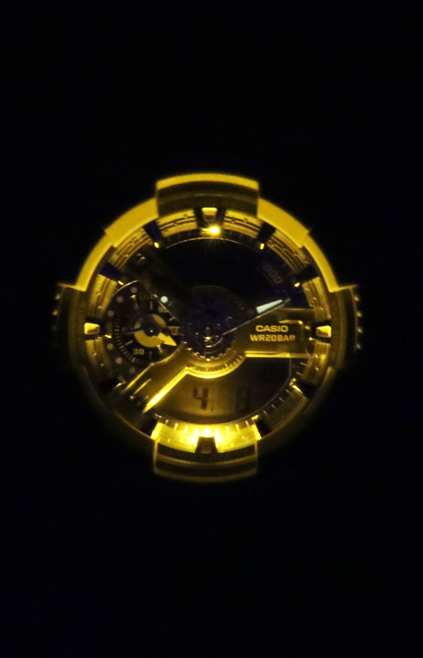 Casio G-Shock Analog Digital Bio-Based Resin Blaues Zifferblatt Quarz GA-110AS-5A 200M Herrenuhr