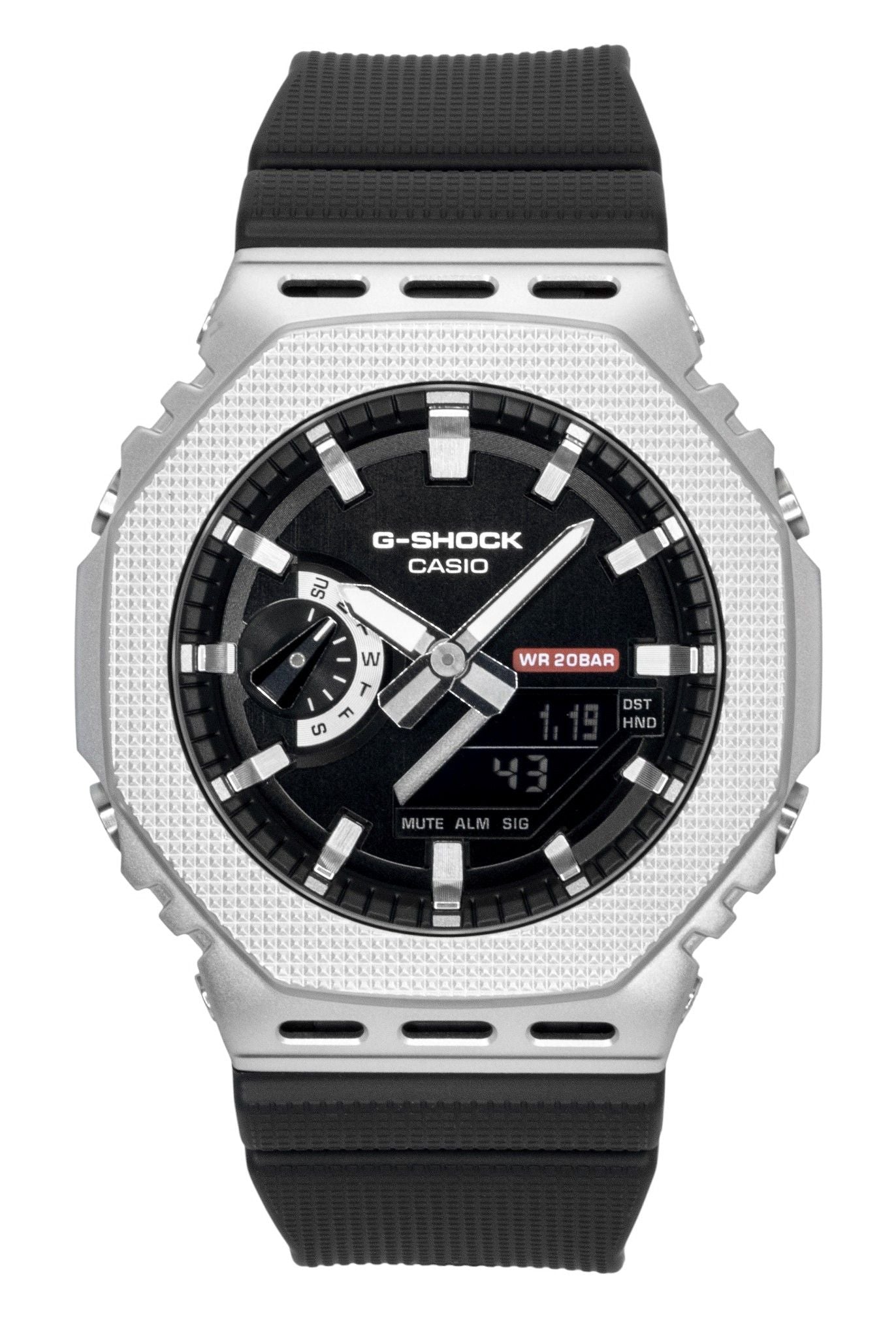 Casio G-Shock G-Steel Analog Digital Bio-Based Resin Strap Schwarzes Zifferblatt Quarz GM-2100M-1A 200M Herrenuhr