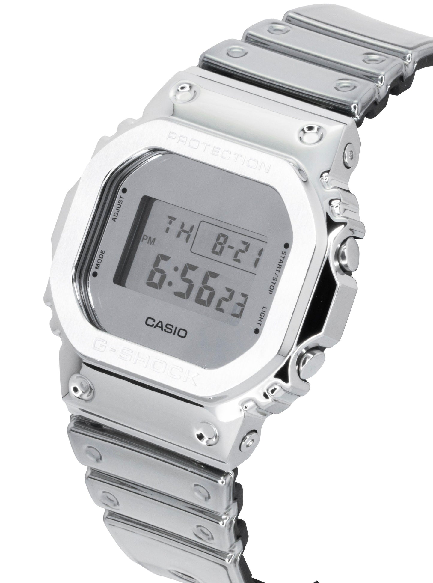 Casio G-Shock G-Steel Fine Metallic Digital Silicone Strap Quarz GM-5600YM-8A8 200M Herrenuhr
