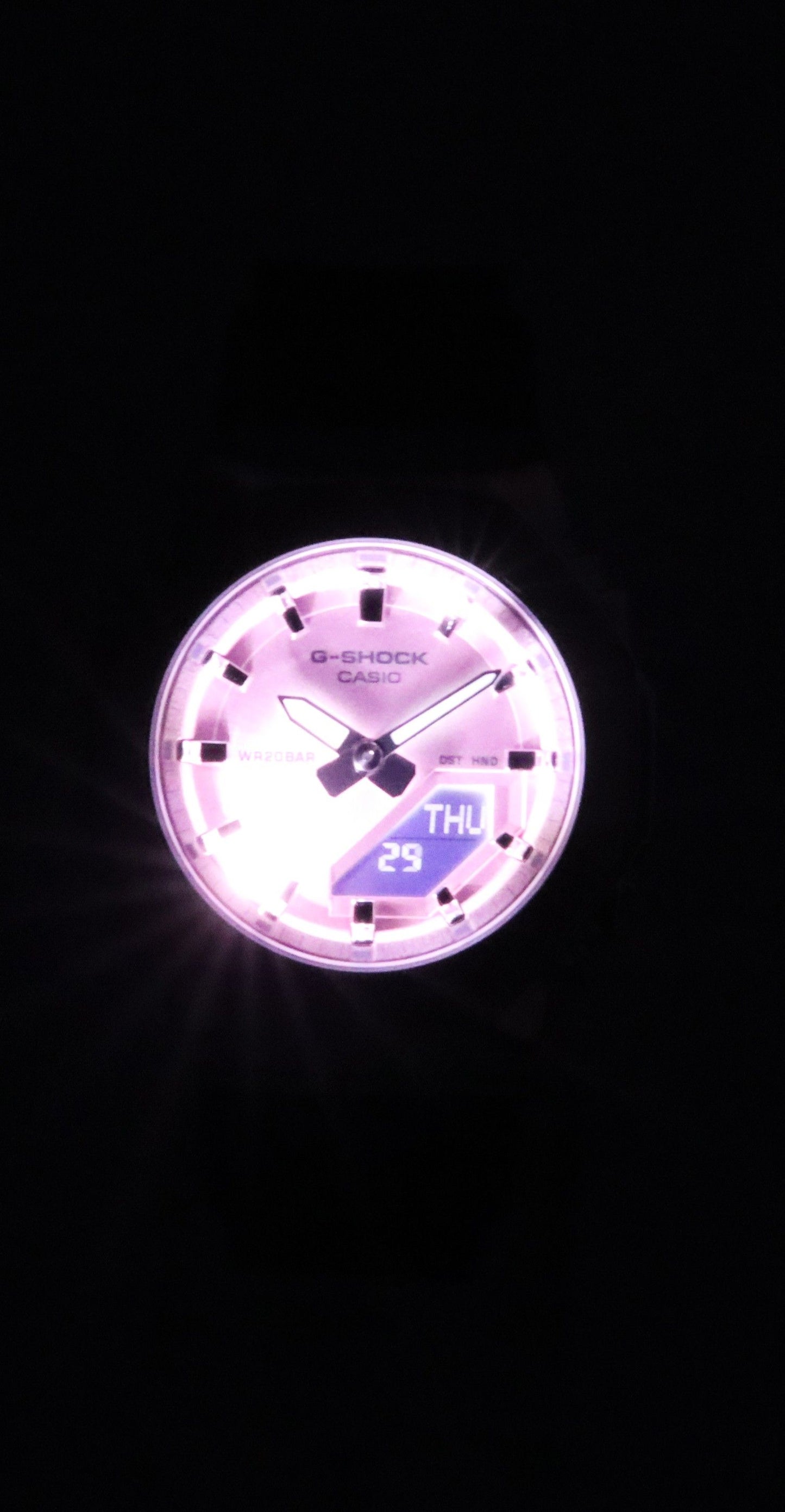 Casio G-Shock Analog Digital Bio-Based Resin Strap Pink Dial Quarz GM-S2110-4A 200M Damenuhr