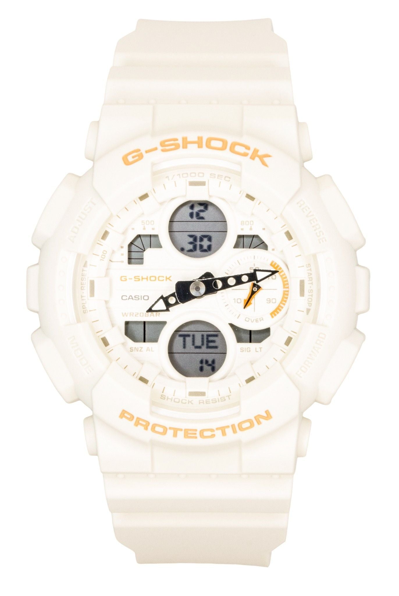 Casio G-Shock Analog Digital Bio-Based Resin Cream Dial Quarz GMA-S140-7A 200M Damenuhr