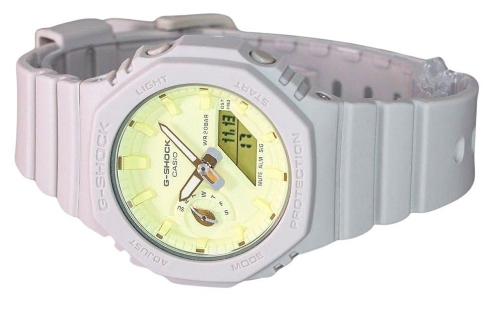 Casio G-Shock Nature's Colour Series Analog Digital Yellow Dial Quarz GMA-S2100NC-4A 200M Damenuhr