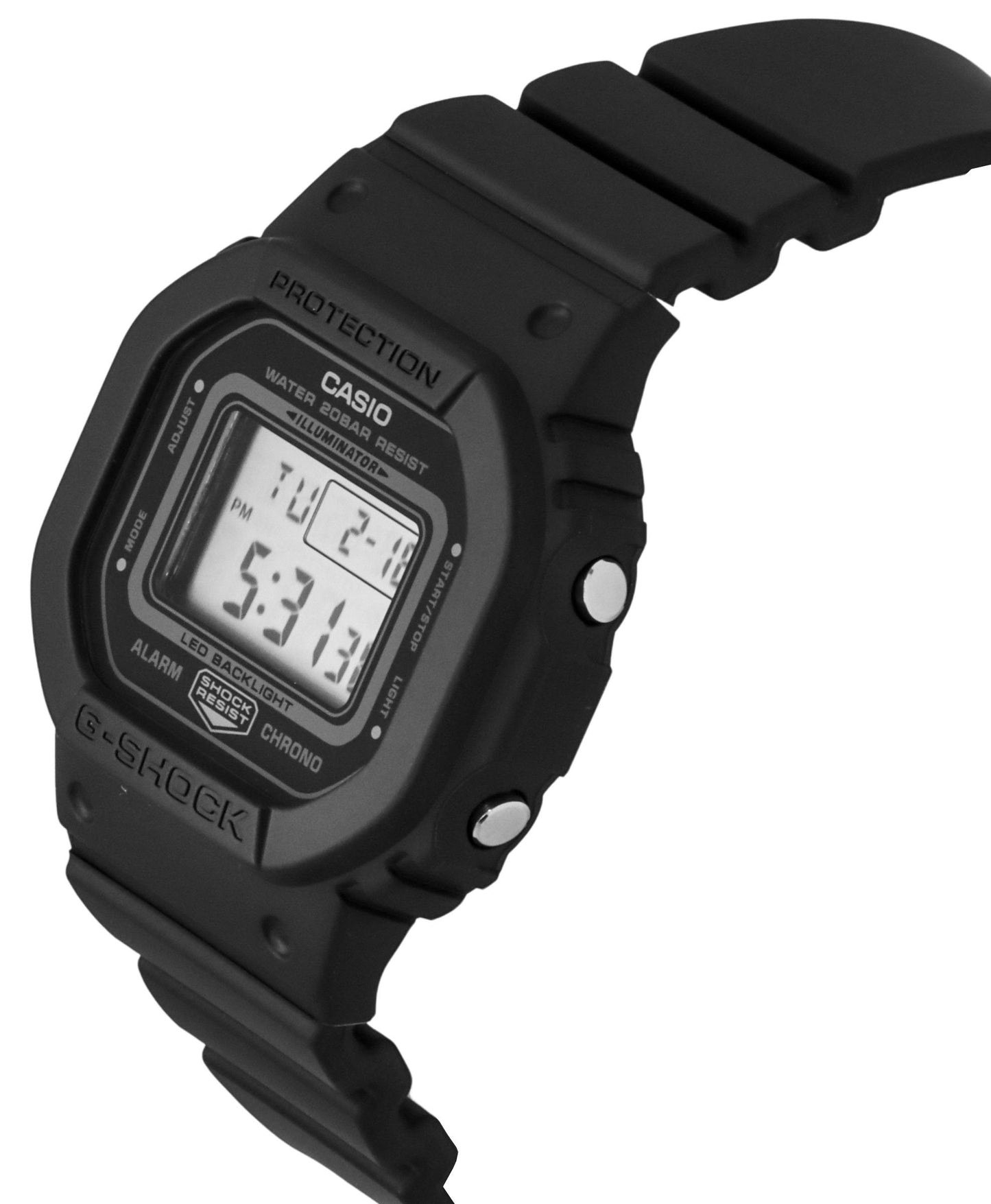 Casio G-Shock Digital Black Resin Strap Schwarzes Zifferblatt Quarz GMD-S5600BA-1 200M Damenuhr