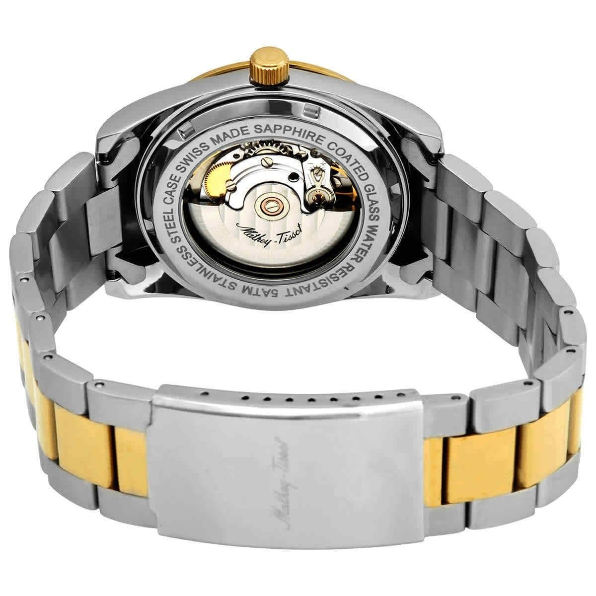 Mathey-Tissot Mathy I Two Tone Edelstahl White Dial Automatik H1450ATBI Herrenuhr