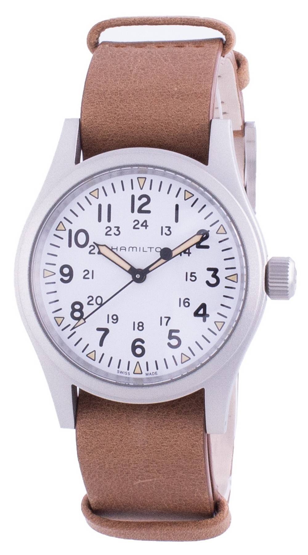 Hamilton Khaki Field White Dial Mechanisch H69439511 Herrenuhr
