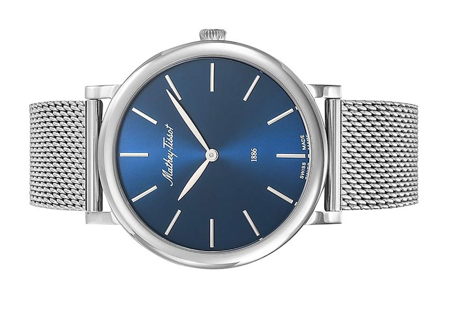 Mathey-Tissot Monsoon Edelstahl Blaues Zifferblatt Quarz H7916ABU Herrenuhr
