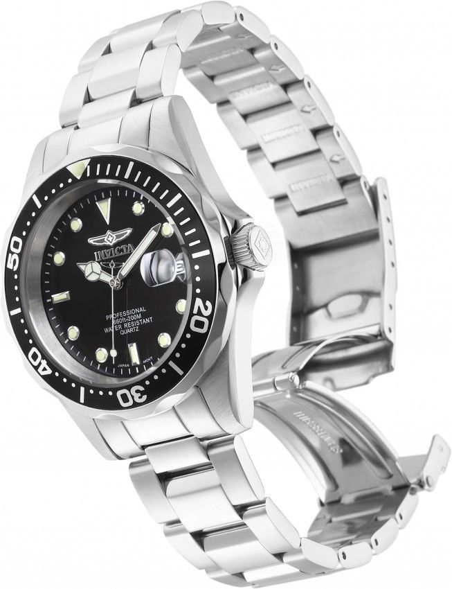 Invicta Pro Diver 200M Quarz Schwarzes Zifferblatt 8932 Herrenuhr