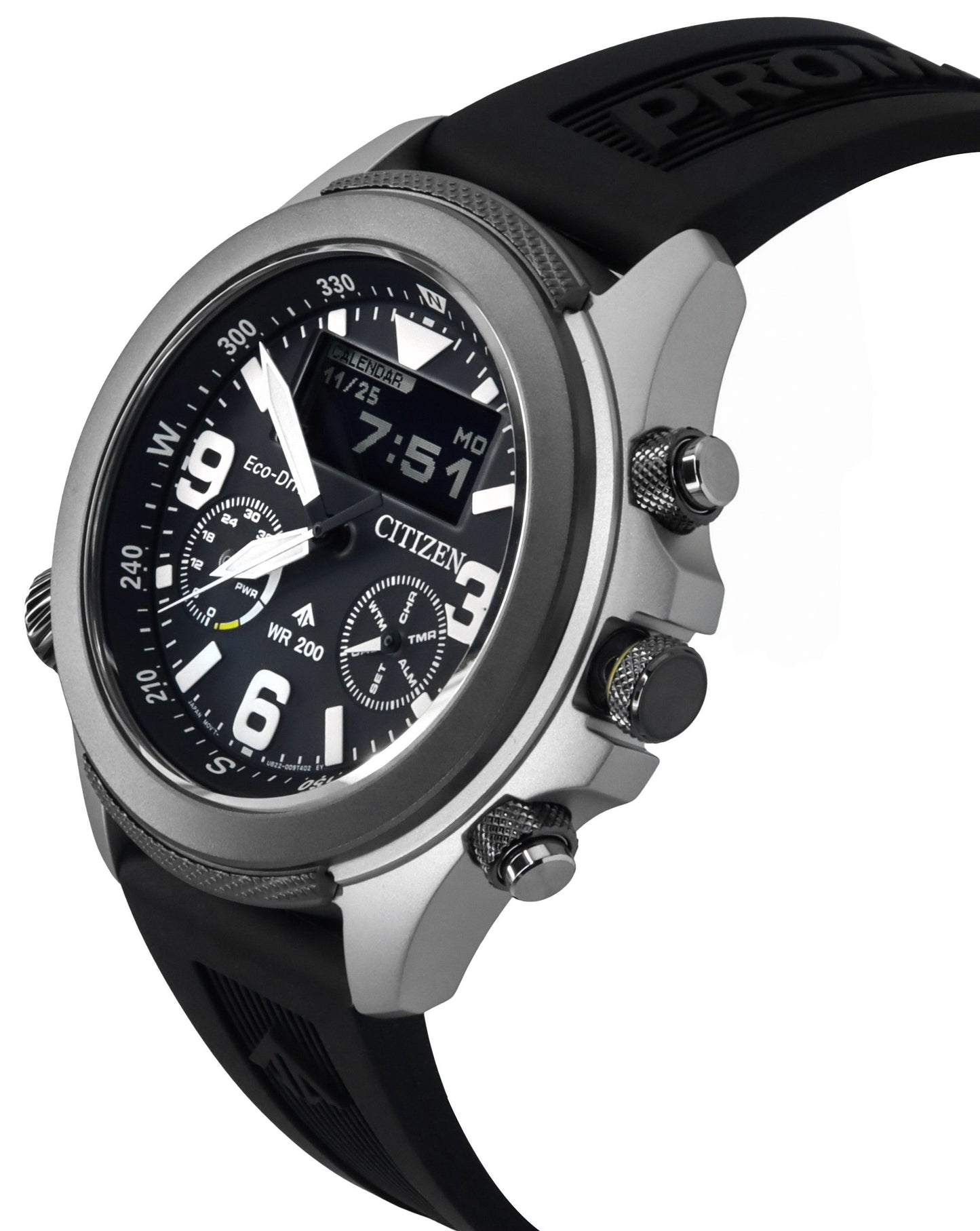 Citizen Promaster Land 35th Anniversary Chronograph Schwarzes Zifferblatt Eco-Drive JV1007-07E 200M Herrenuhr