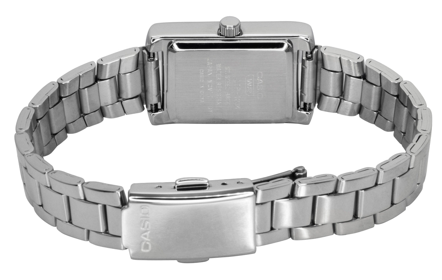 Casio Standard Analog Edelstahl Perlmutt-Zifferblatt Quarz LTP-1234DS-2A Damenuhr