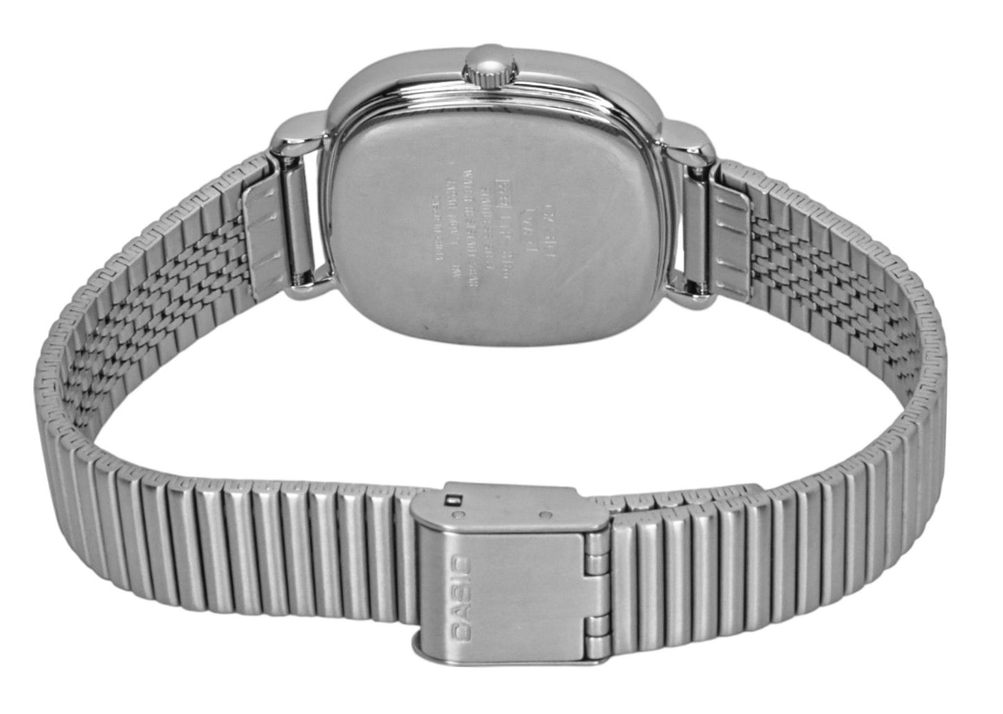 Casio Standard Analog Edelstahl Silberfarbenes Zifferblatt Quarz LTP-B166D-7AV Damenuhr