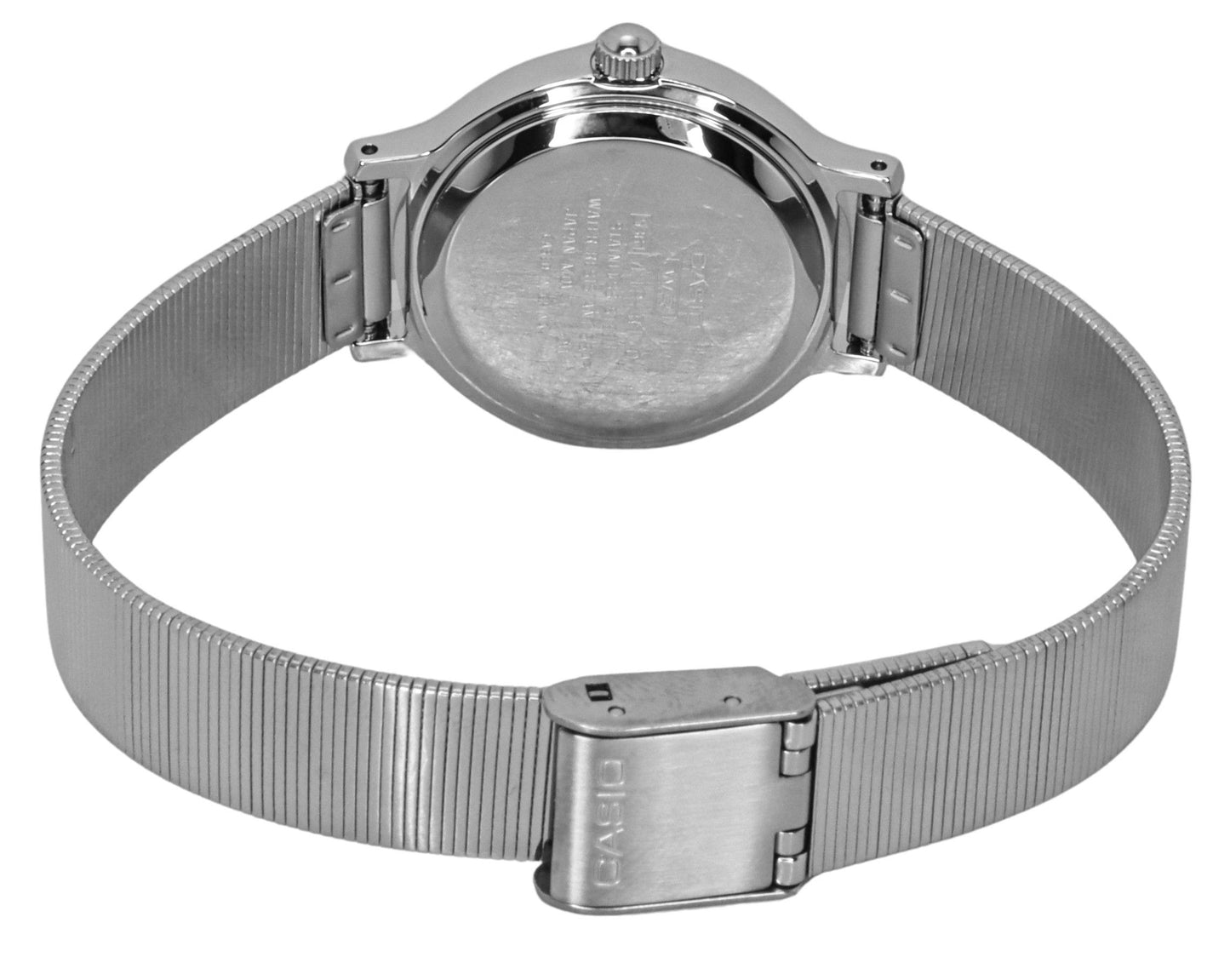 Casio Standard Analog Edelstahl Schwarzes Zifferblatt Quarz LTP-B170D-1BV Damenuhr