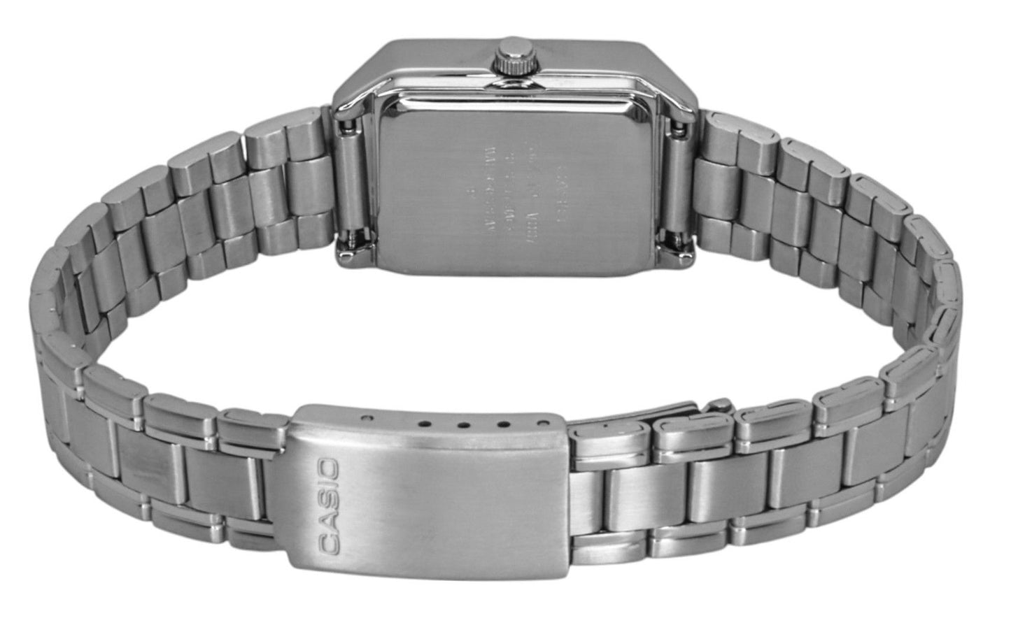 Casio Standard Analog Edelstahl Silberfarbenes Zifferblatt Quarz LTP-V007D-7B Damenuhr