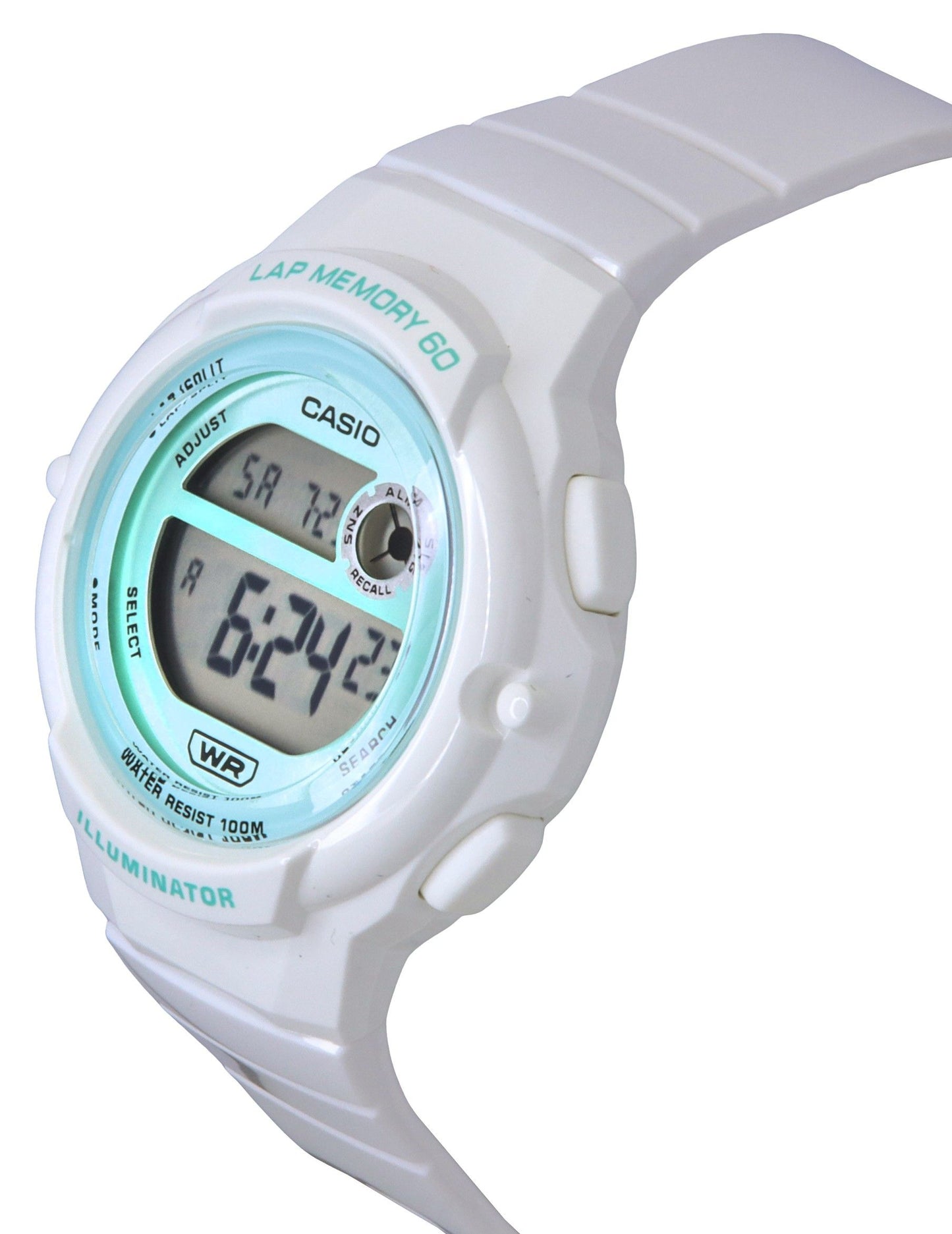 Casio Standard Digital White Resin Strap Quarz LWS-1200H-7A3V 100M Damenuhr