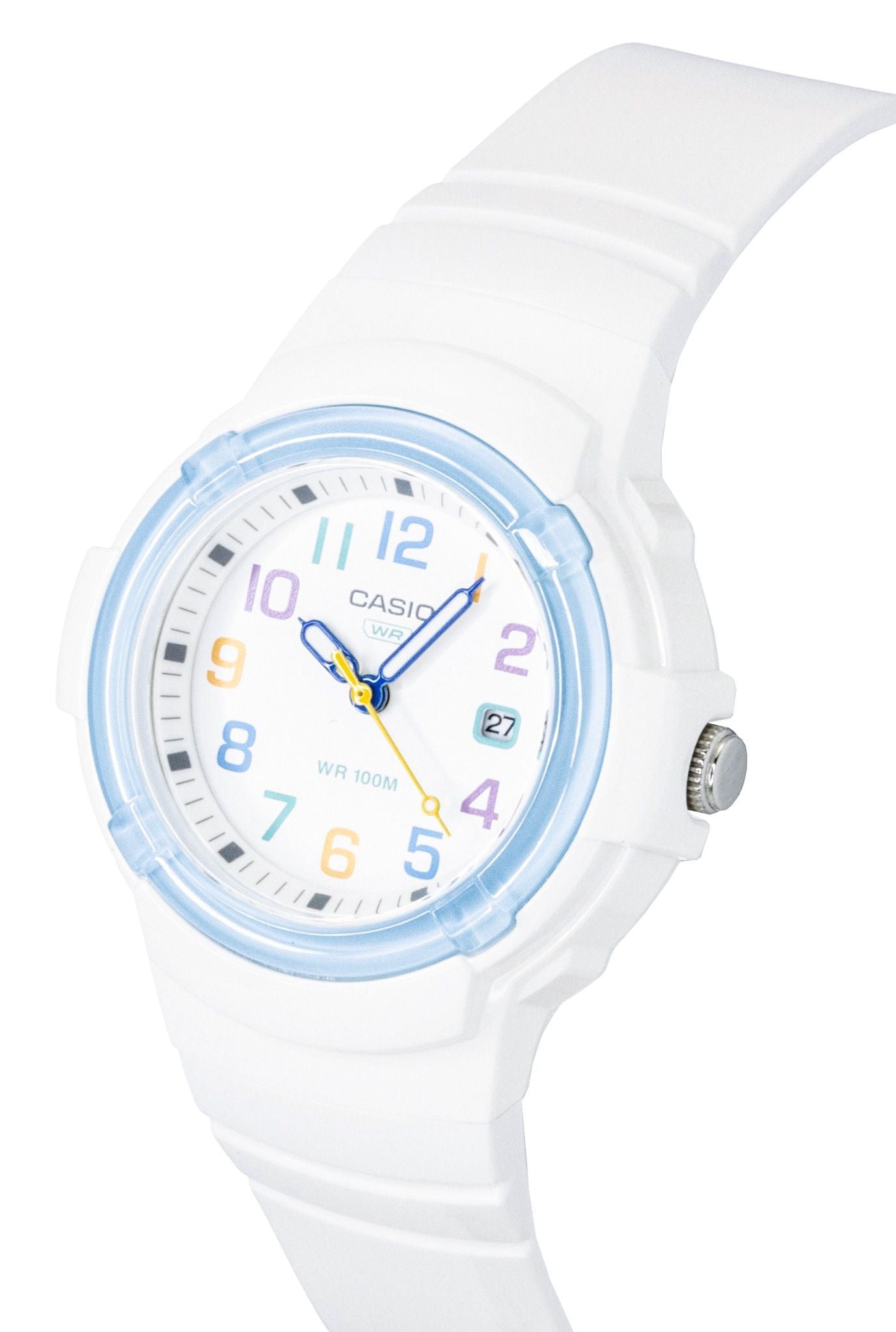 Casio Analog Bio-Based Resin Strap White Dial Quarz LX-800H-7A2V 100M Damenuhr