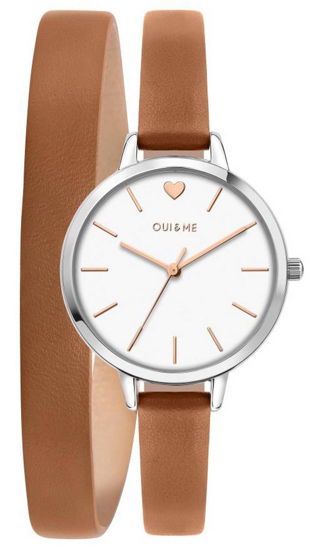 Oui & Me Petite Amourette White Dial Lederarmband Quarz ME010005 Damenuhr