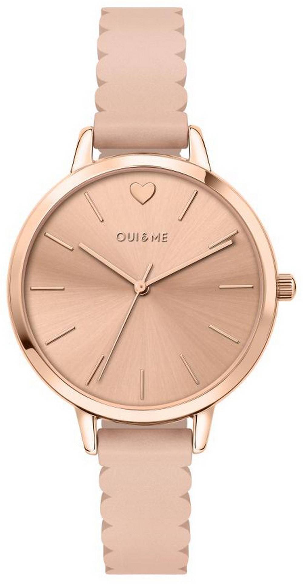 Oui & Me Amourette Rose Gold Shiny Dial Lederarmband Quarz ME010144 Damenuhr