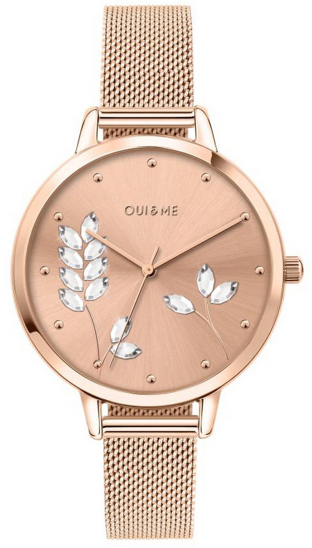 Oui & Me Grande Fleurette Rose Goldfarben Edelstahl Quarz ME010155 Damenuhr
