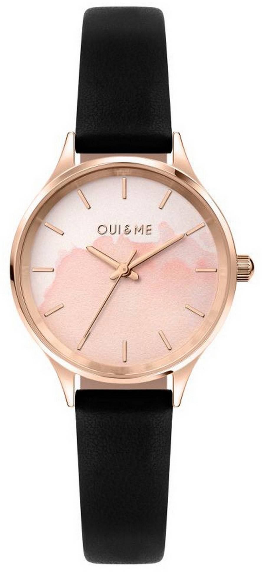 Oui & Me Bichette Pink Dial Lederarmband Quarz ME010275 Damenuhr