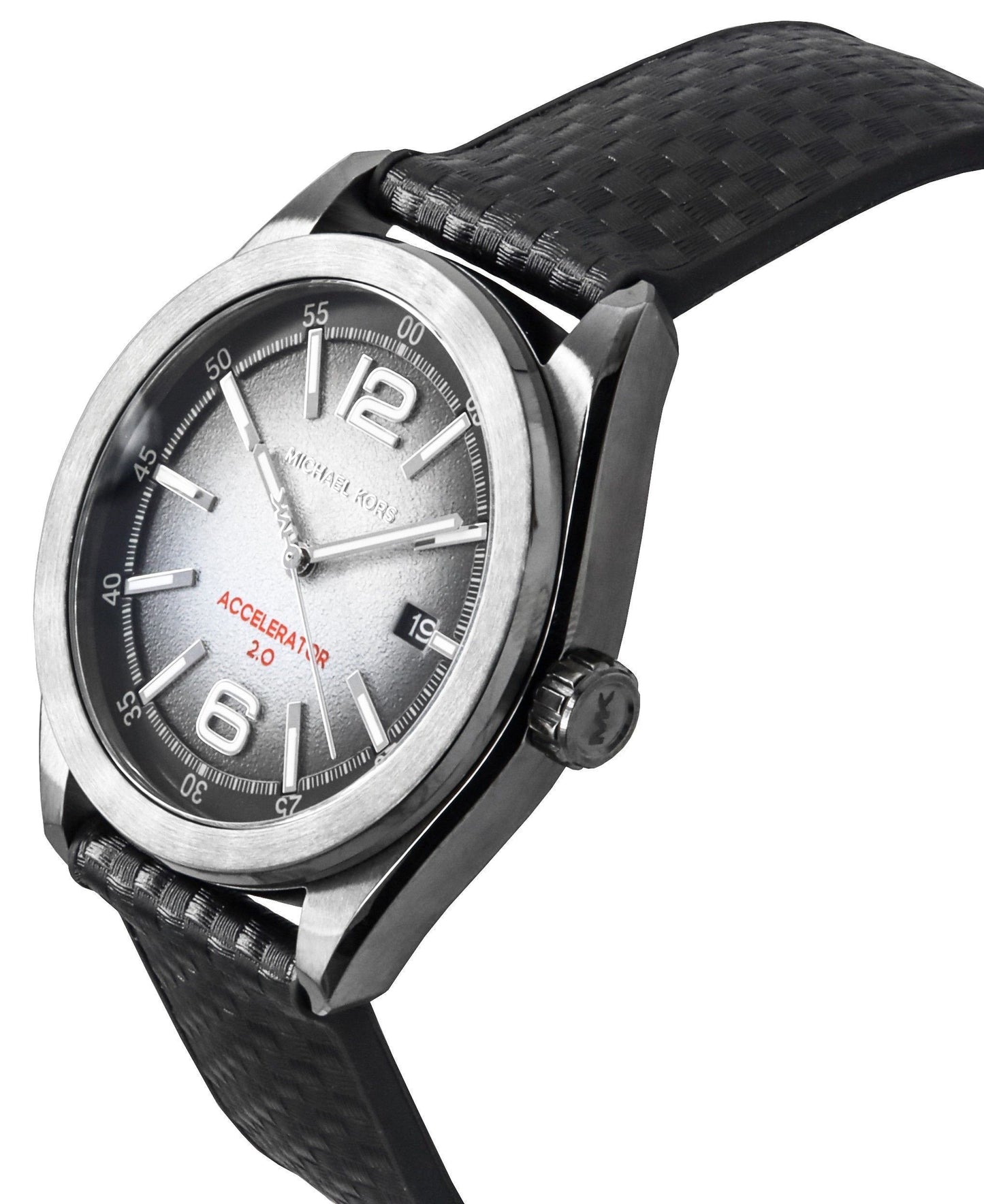 Michael Kors Accelerator 2.0 Silicone Strap Graues Zifferblatt Quarz MK9175 Herrenuhr