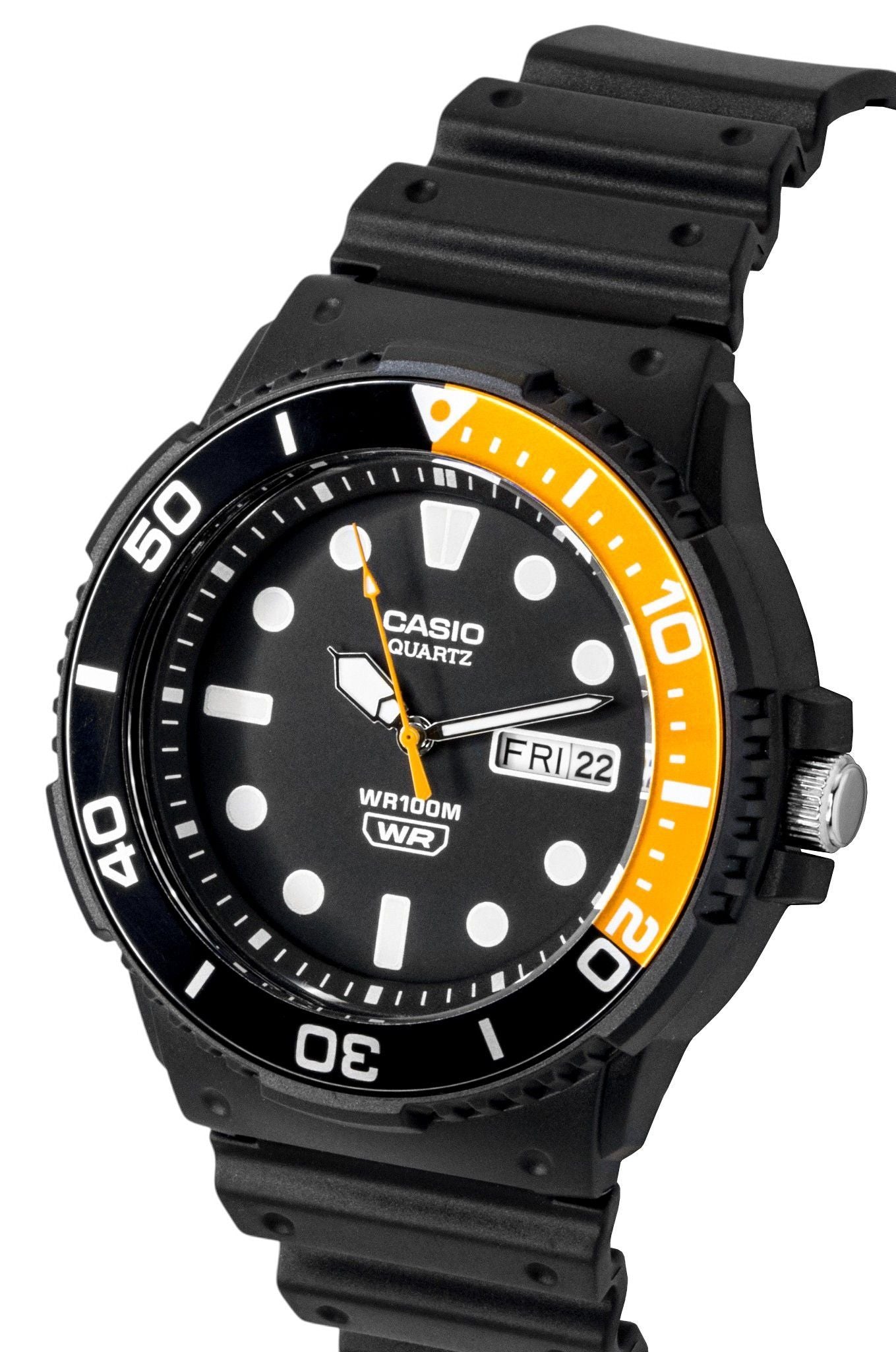 Casio Analog Resin Strap Schwarzes Zifferblatt Quarz MRW-230H-1E4V 100M Herrenuhr