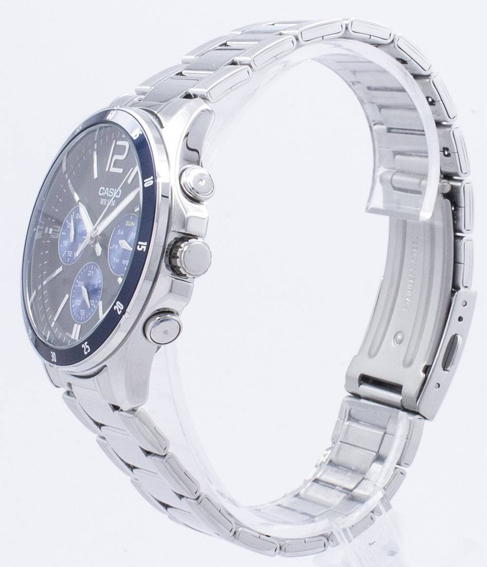 Casio Enticer Analog Quarz MTP-1374D-2AV MTP1374D-2AV Herrenuhr