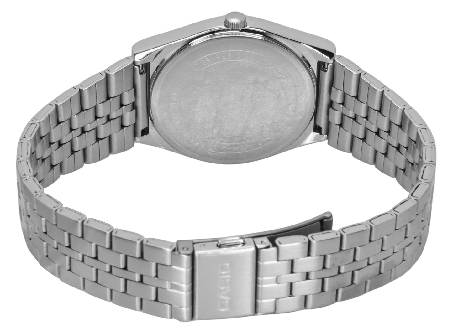 Casio Standard Analog Edelstahl Blaues Zifferblatt Quarz MTP-B145D-2A2 Herrenuhr