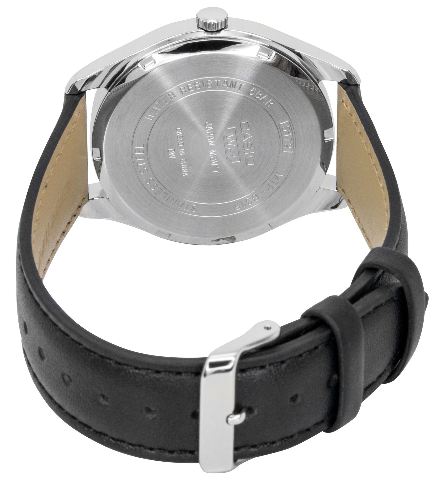Casio Analog Lederarmband Gr?nes Zifferblatt Quarz MTP-B315L-3AV Herrenuhr