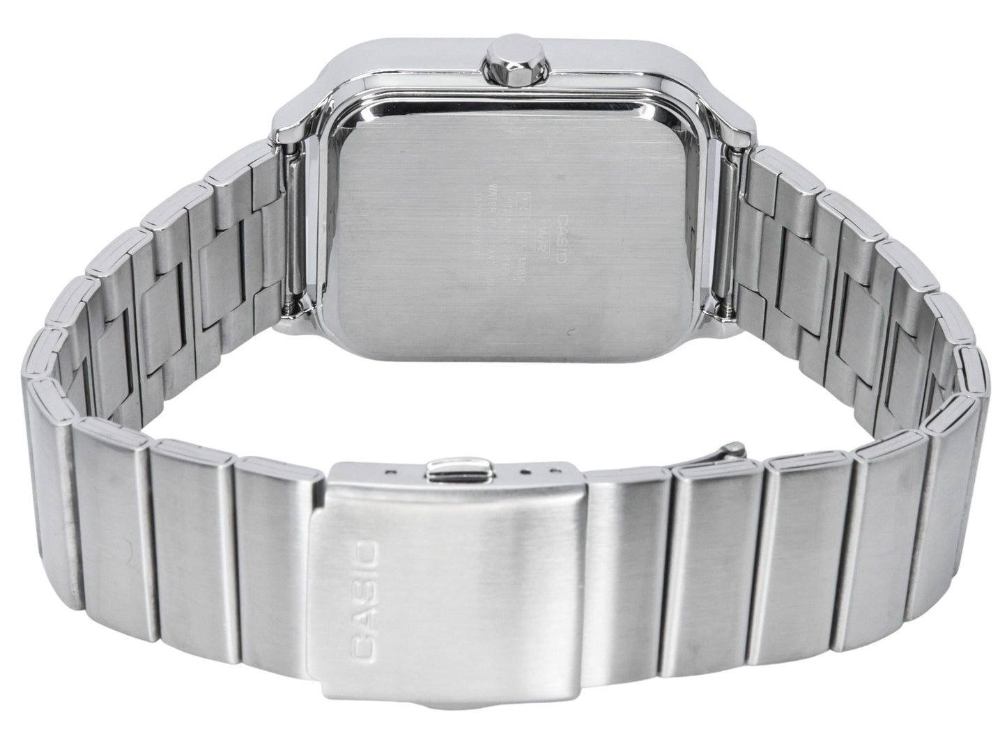 Casio Standard Analog Moon Phase Silberfarbenes Zifferblatt Quarz MTP-M305D-7A Herrenuhr