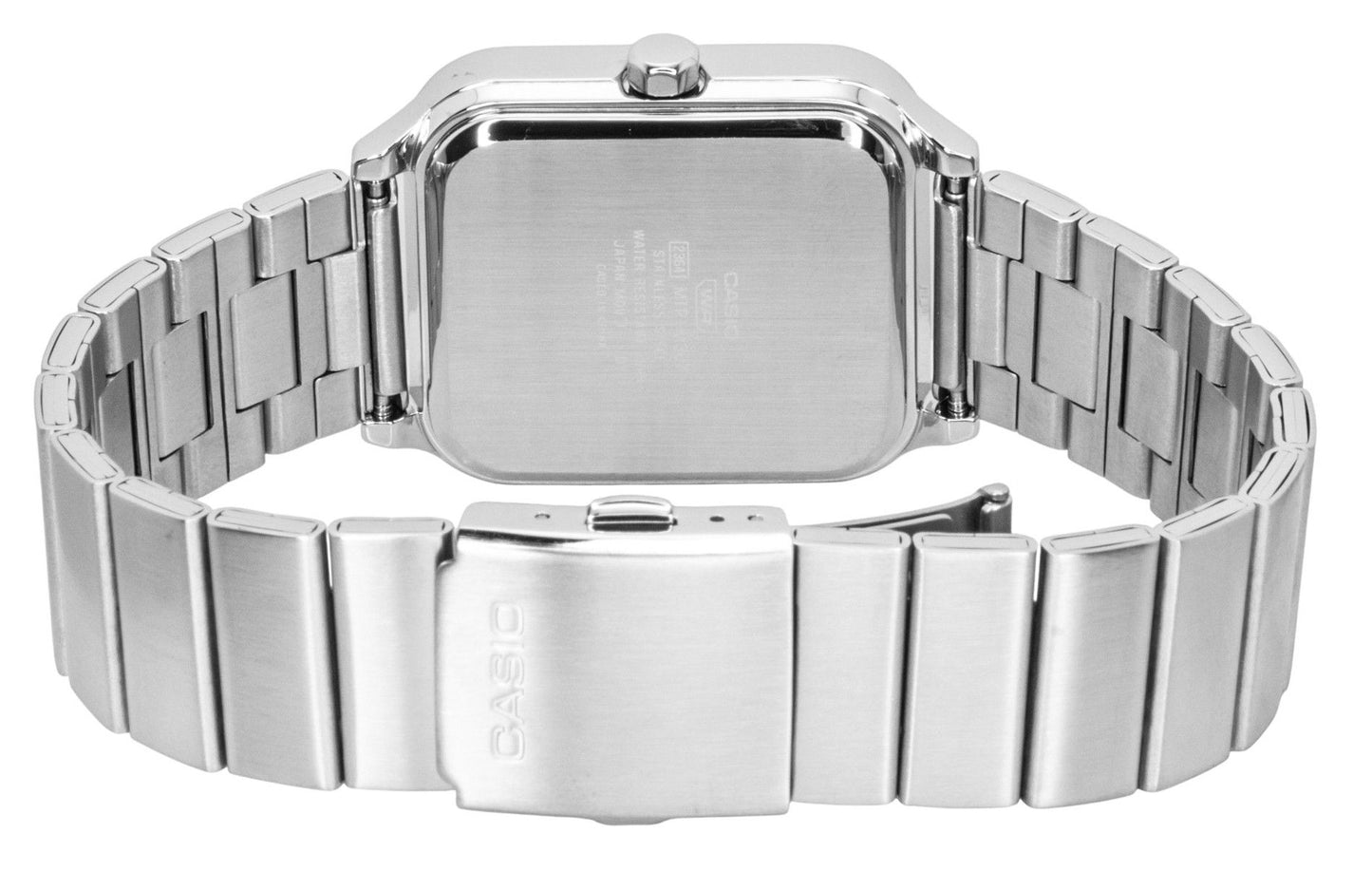 Casio Standard Analog Edelstahl Black And White Dial Quarz MTP-M307D-1BV Herrenuhr