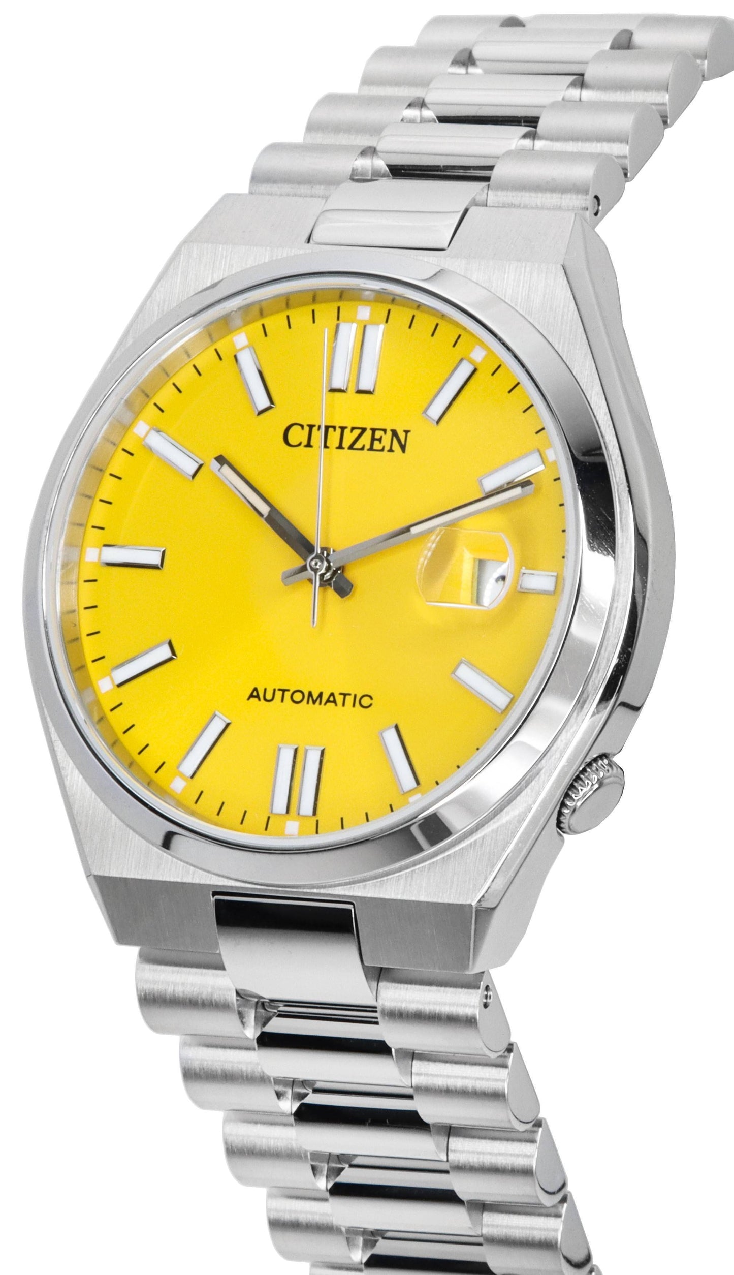 Citizen Tsuyosa Edelstahl Yellow Dial Automatik NJ0150-81Z Herrenuhr