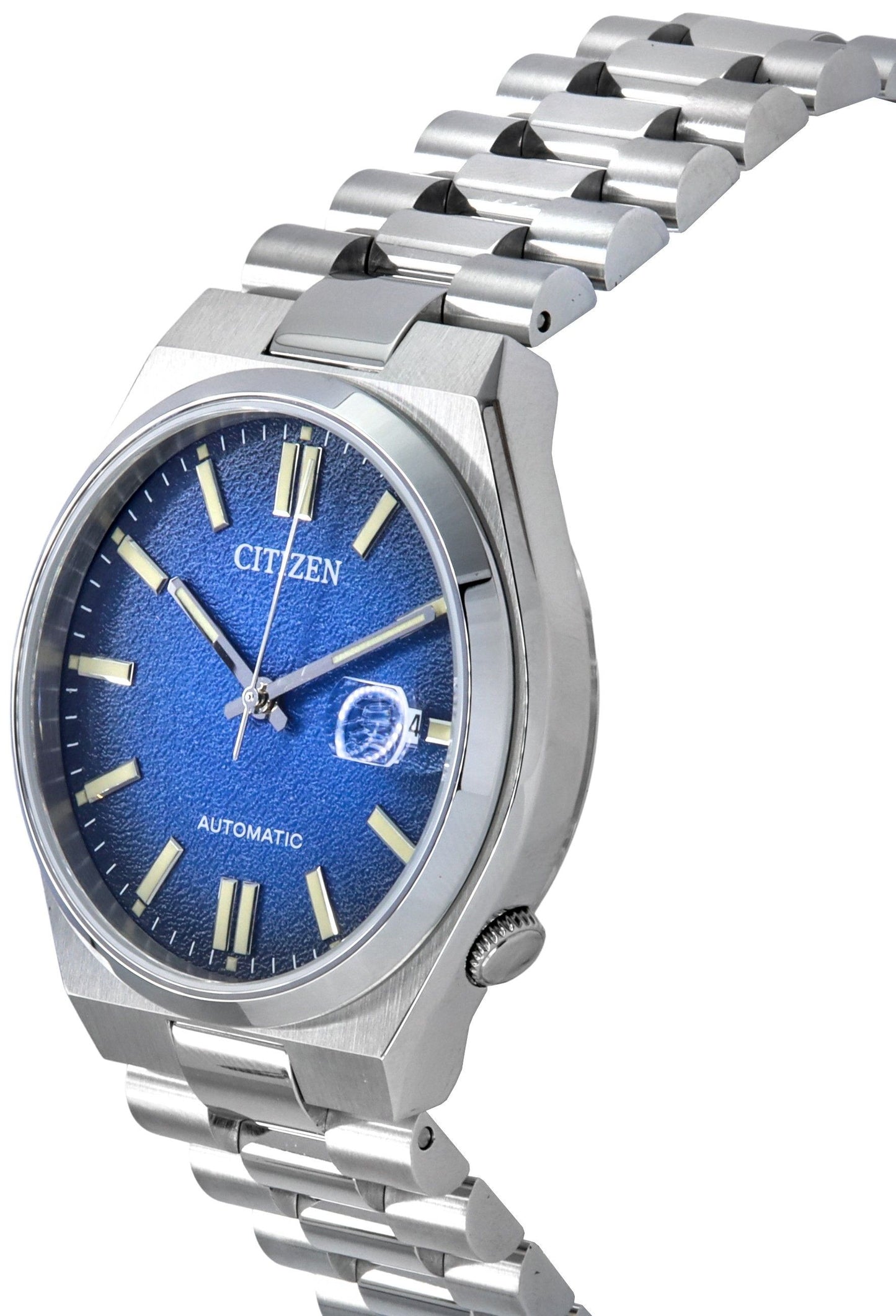 Citizen Tsuyosa Edelstahl Blaues Zifferblatt Automatik NJ0151-88L Herrenuhr