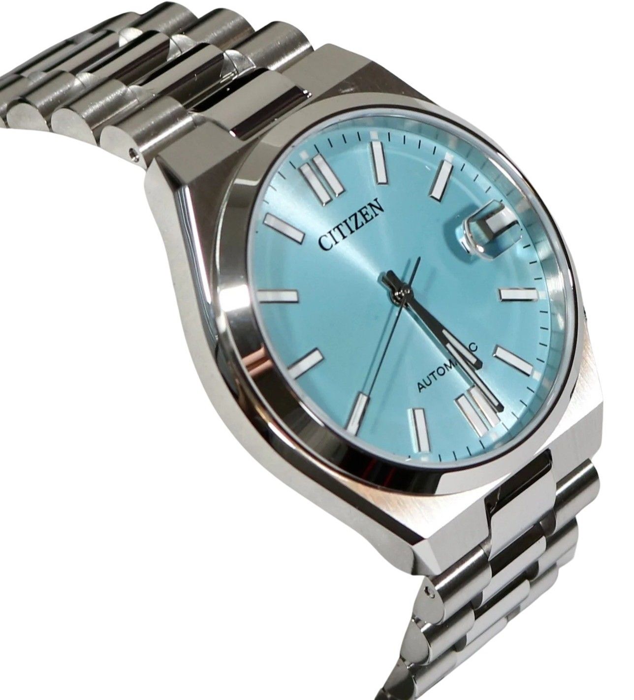Citizen Tsuyosa Edelstahl Ice Blaues Zifferblatt Automatik NJ0151-88M Herrenuhr