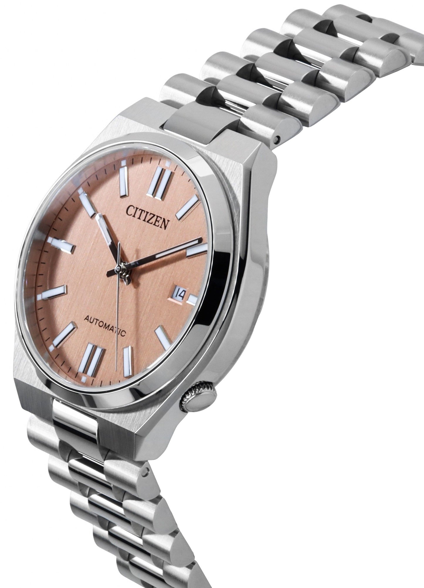 Citizen Tsuyosa Edelstahl Salmon Dial Automatik NJ0159-86Z Herrenuhr