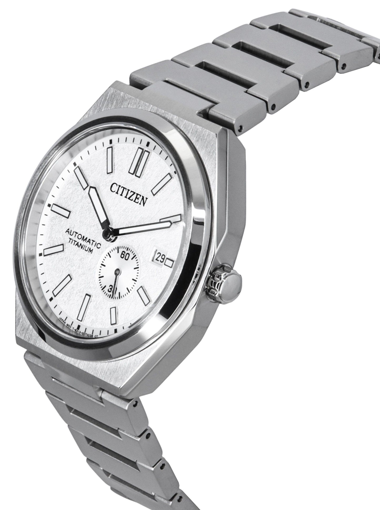 Citizen Zenshin Super Titanium Silberfarbenes Zifferblatt Automatik NJ0180-80A 100M Herrenuhr
