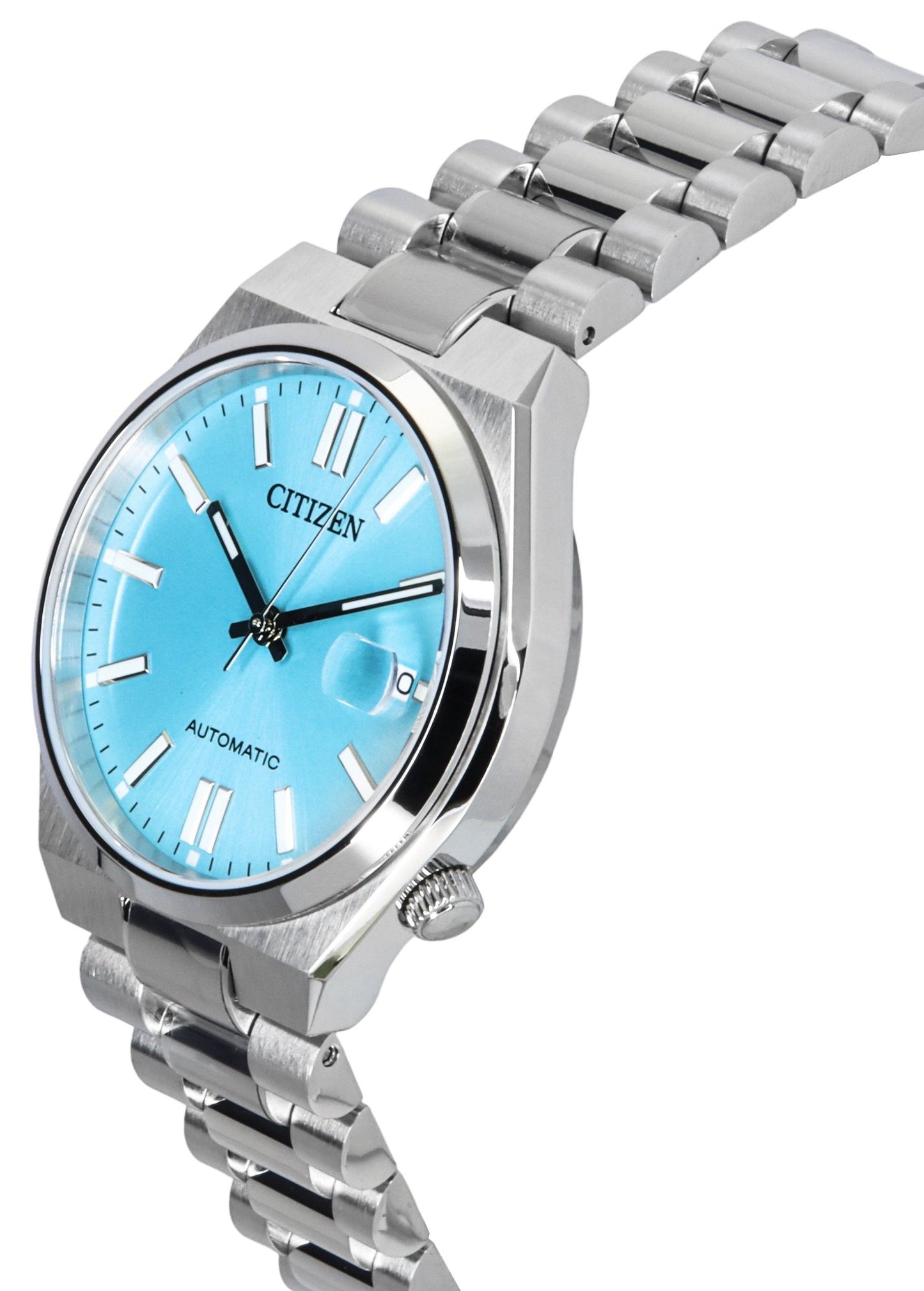 Citizen Tsuyosa Edelstahl Light Blaues Zifferblatt Automatik NJ0200-50L Herrenuhr