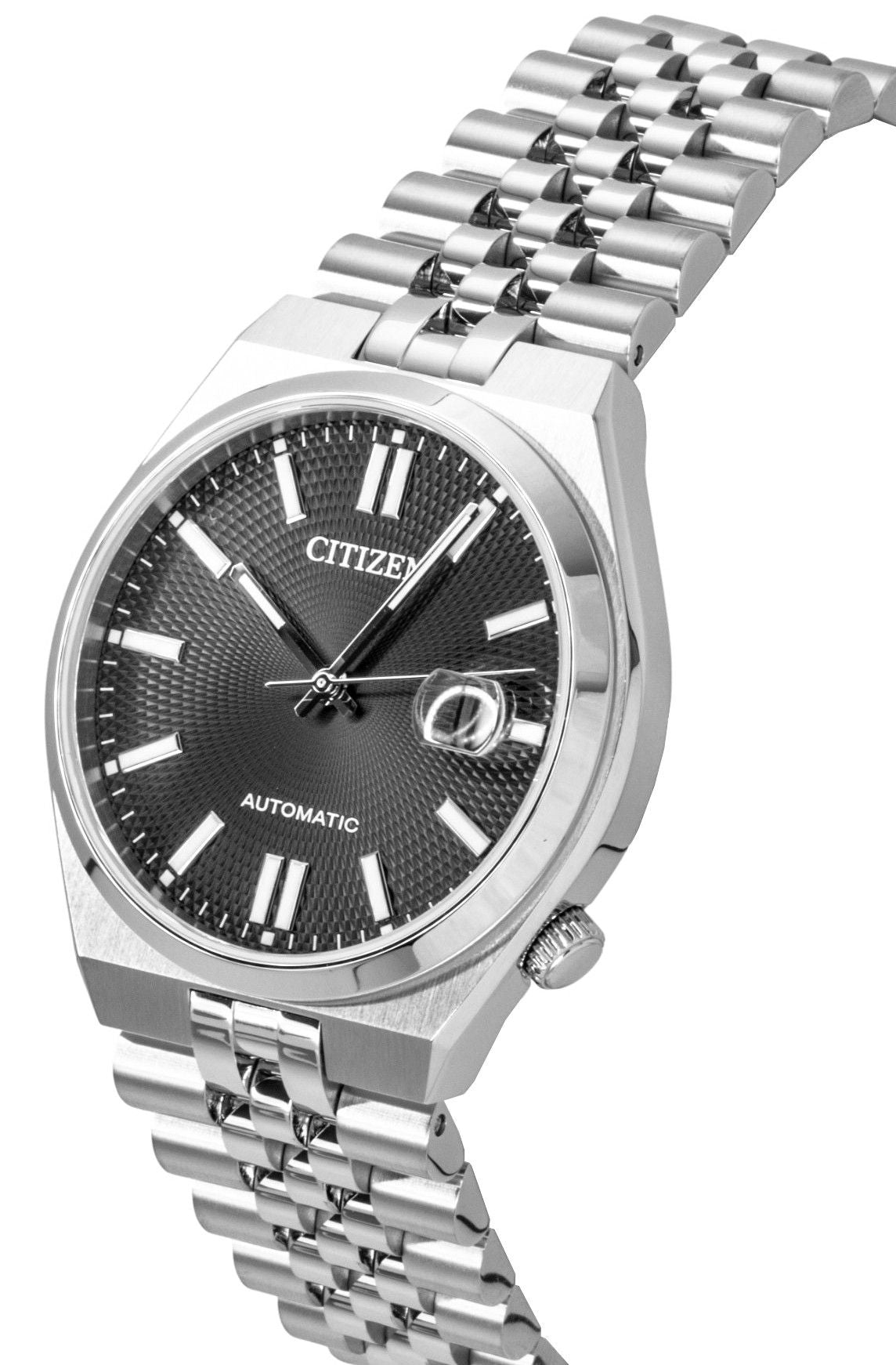 Citizen Tsuyosa 60 Edelstahl Schwarzes Zifferblatt Automatik NK0020-55E Herrenuhr