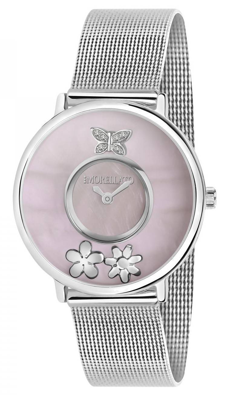 Morellato Pink Mother Of Pearl Edelstahl Mesh Quarz R0153150501 Damenuhr