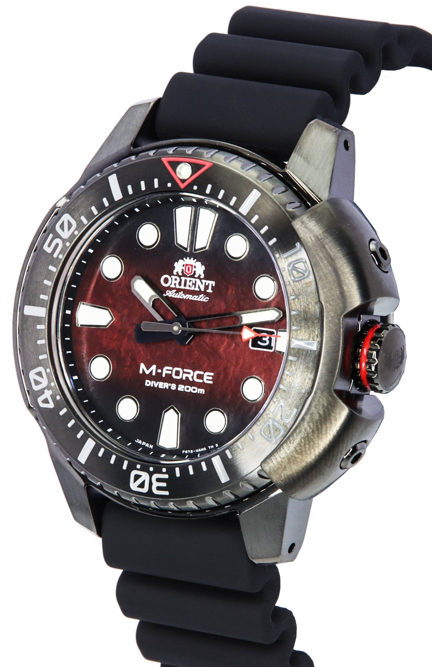Orient M-Force Limited Edition Red Dial Automatik Taucher RA-AC0L09R00B 200M Herrenuhr