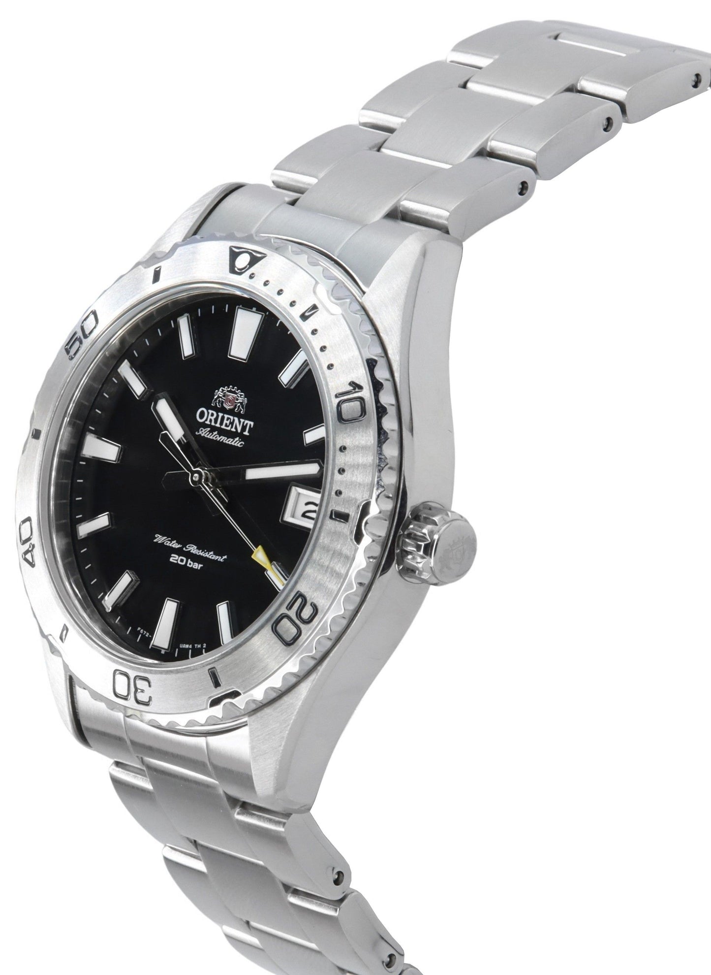 Orient Sports Mako Edelstahl Schwarzes Zifferblatt Automatik Taucher RA-AC0Q01B10B RA-AC0Q01B30B 200M Herrenuhr
