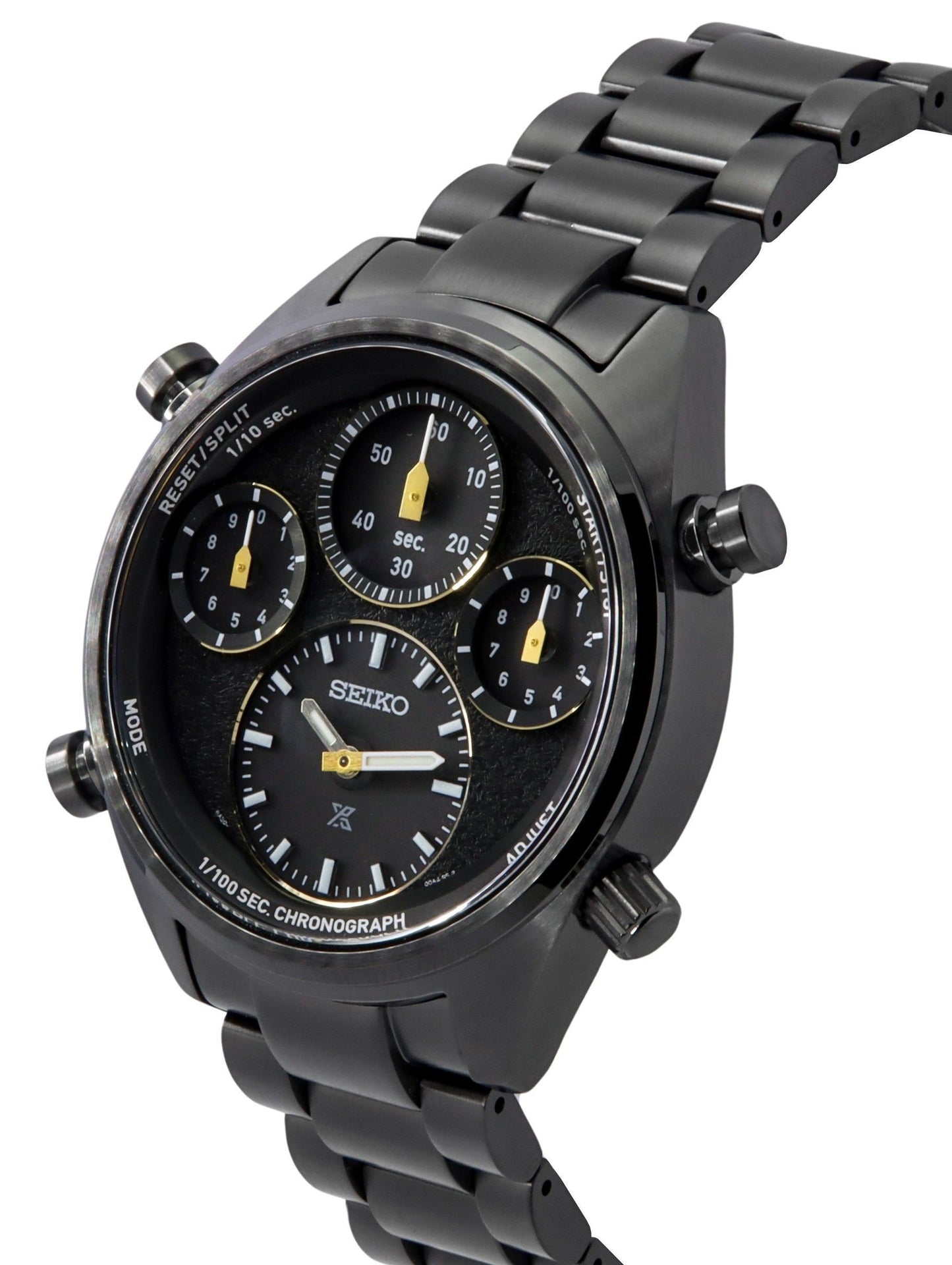 Seiko Prospex Speedtimer Limited Edition Chronograph Edelstahl Schwarzes Zifferblatt Solar SFJ007P1 100M Herrenuhr