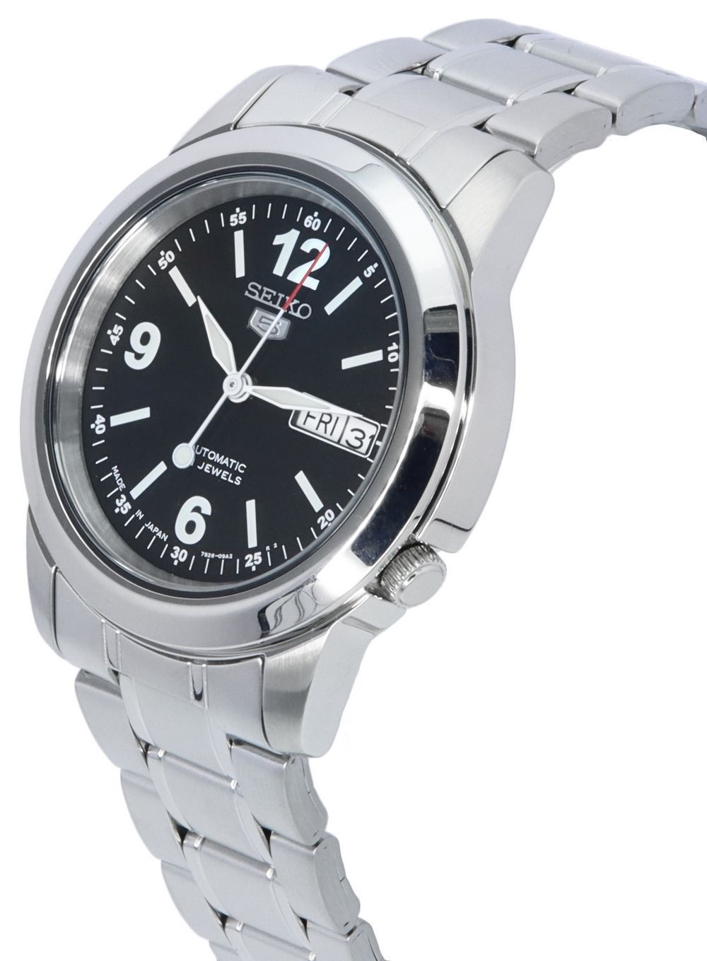 Seiko 5 Edelstahl Schwarzes Zifferblatt Automatik SNKE63 SNKE63J1 SNKE63J Herrenuhr