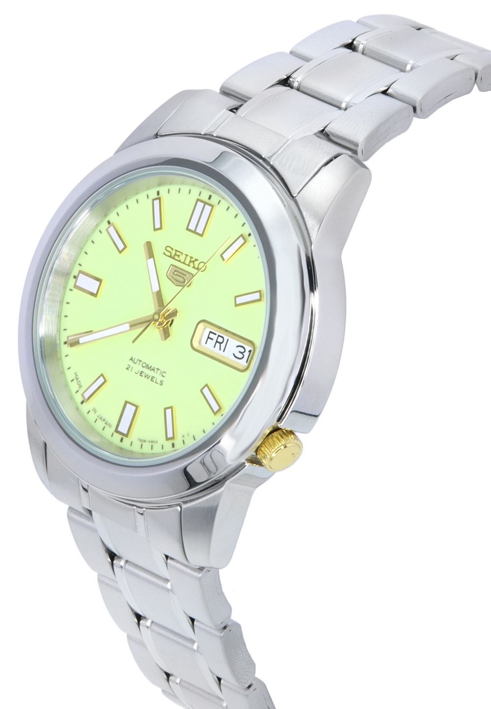 Seiko 5 Edelstahl Gr?nes Zifferblatt Automatik SNKK19 SNKK19J1 SNKK19J Herrenuhr