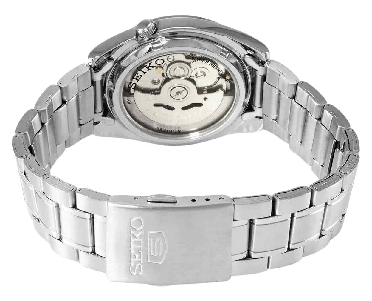 Seiko 5 Automatik Silberfarbenes Zifferblatt SNKL51 SNKL51K1 SNKL51K Herrenuhr