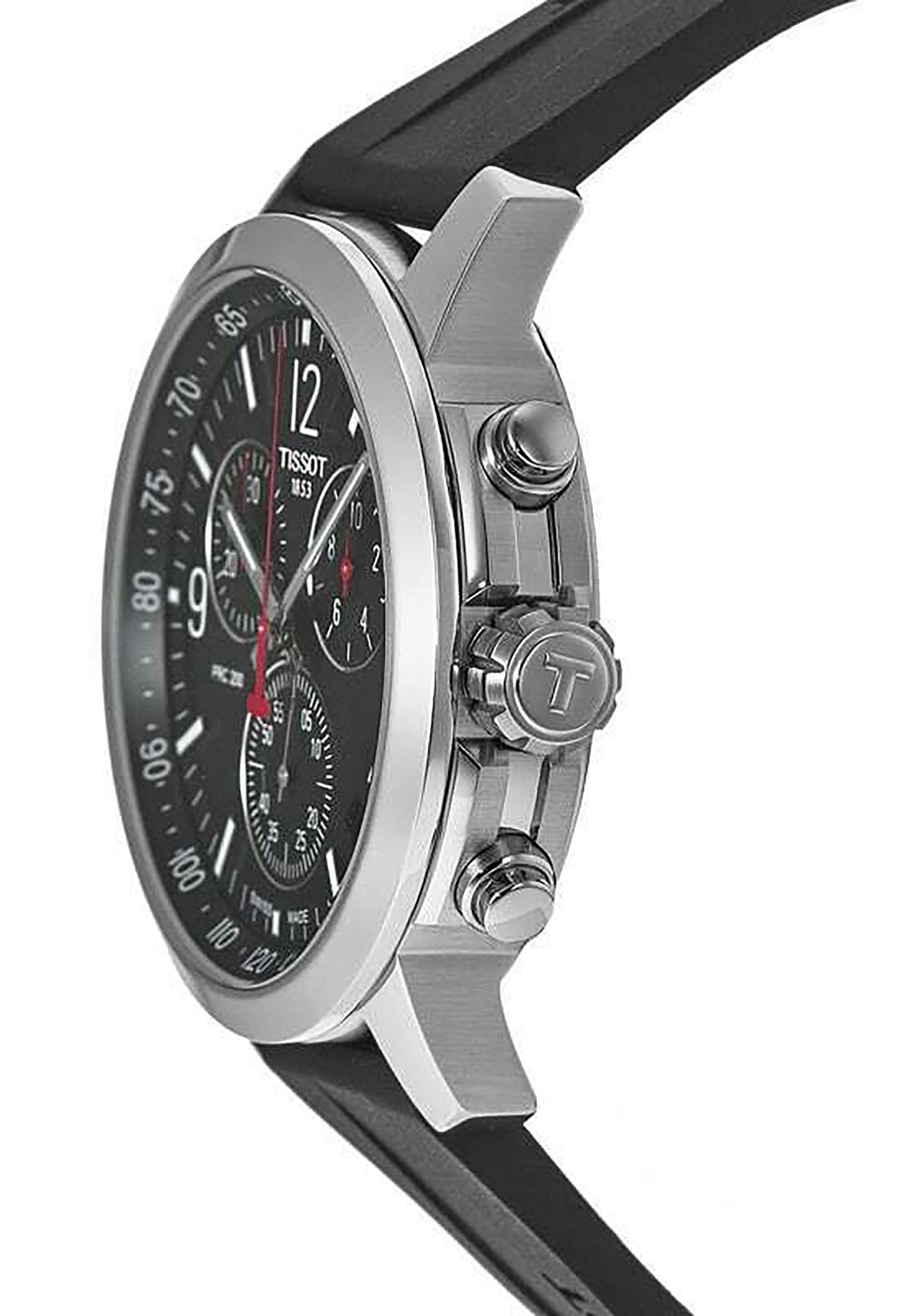 Tissot PRC 200 T-Sport Chronograph Schwarzes Zifferblatt Quarz Taucher T114.417.17.057.00 200M Herrenuhr
