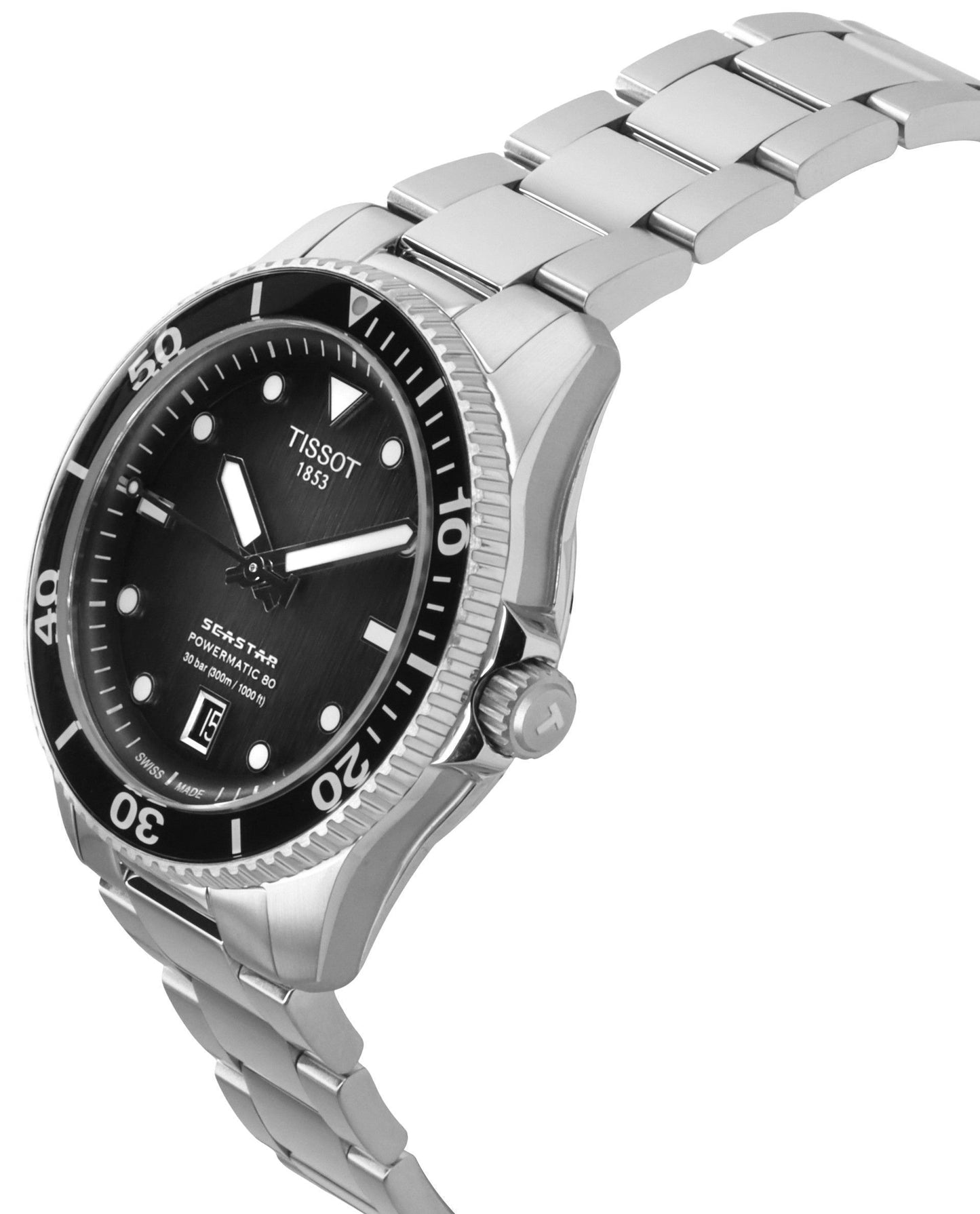 Tissot Seastar 1000 Powermatic 80 Graues Zifferblatt Automatik Taucher T120.807.11.051.00 300M Herrenuhr